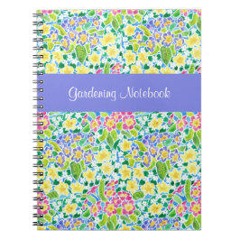 Cuaderno Bloc de notas de jardín de Personalizable Primrose