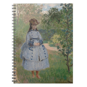 Cuaderno Bloc de notas de Jardín de vestimenta azul de Lady
