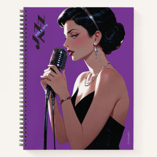 Cuaderno Bloc de notas de Jazz Club