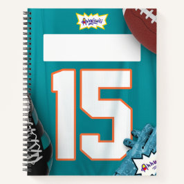 Cuaderno Bloc de notas de Jersey de Spiral Ahhwiwiii