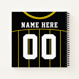 Cuaderno Bloc de notas de Jersey para el fútbol de personal