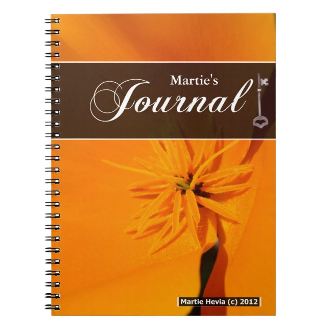 Cuaderno bloc de notas de Journal - California Poppy (Frente)