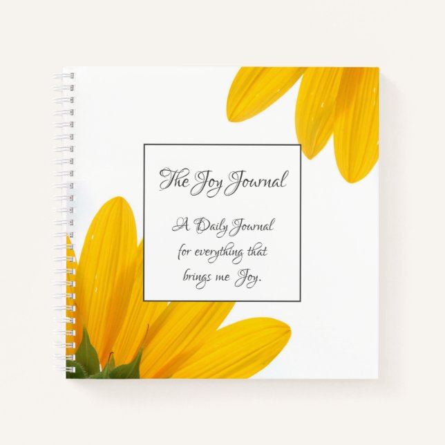 Cuaderno Bloc de notas de Joy Journal (Anverso)