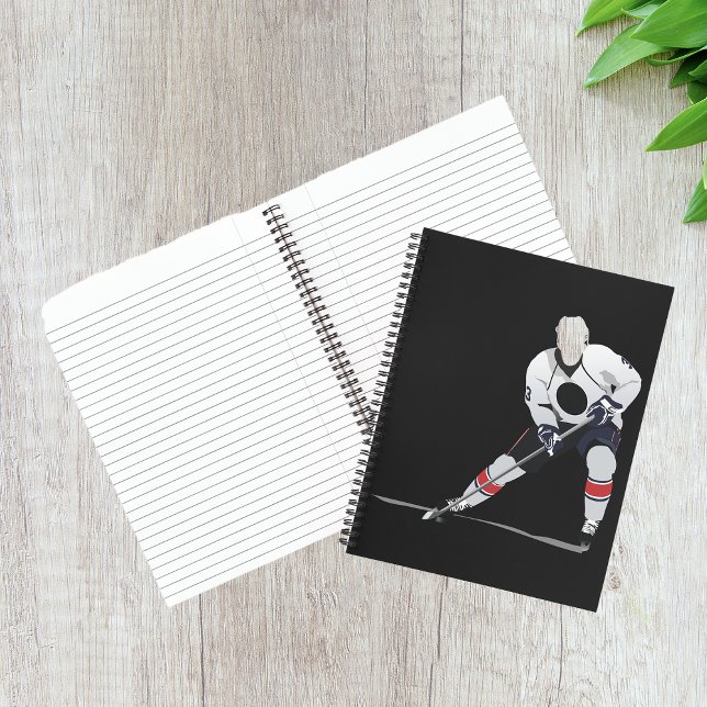 Cuaderno Bloc de notas de jugador de hockey sobre hielo (Subido por el creador)