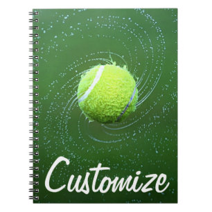 Cuaderno Bloc de notas de jugador de tenis con personalizad