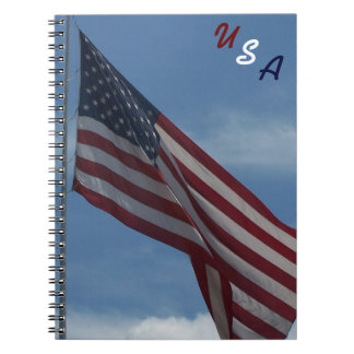Cuaderno Bloc de notas de la bandera de EE.UU.