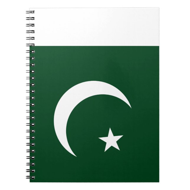 Cuaderno Bloc de notas de la bandera de Pakistán - Un diari (Frente)