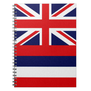 Cuaderno Bloc de notas de la bandera del estado de Hawaii