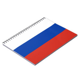 Cuaderno Bloc de notas de la bandera rusa (Rusia)