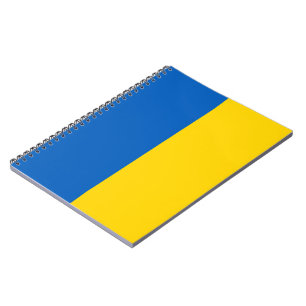 Cuaderno Bloc de notas de la bandera ucraniana (Ucrania)