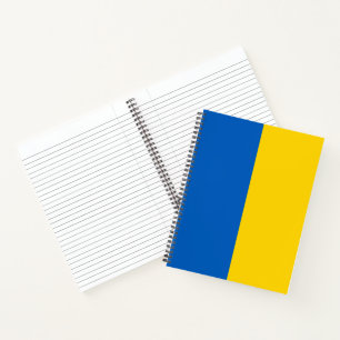 Cuaderno Bloc de notas de la bandera ucraniana (Ucrania)