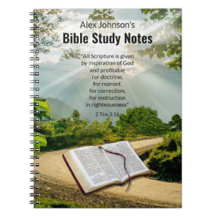 Cuaderno Bloc de notas de la Biblia de Sendero Sunshine