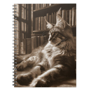 Cuaderno Bloc de notas de la biblioteca de gatos Regal