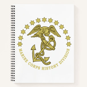 Cuaderno bloc de notas de la división de historial