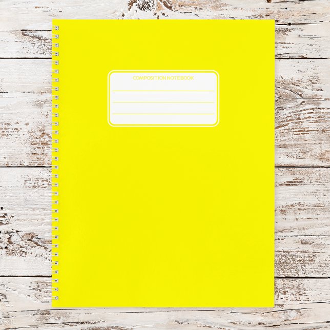 Cuaderno Bloc de notas de la escuela de composición espiral (Subido por el creador)