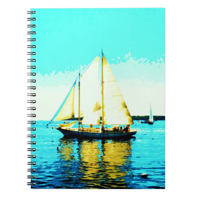 Cuaderno bloc de notas de la escuela de vela (Frente)