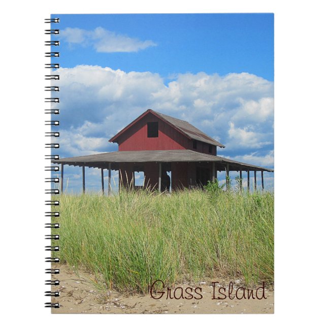 Cuaderno Bloc de notas de la isla de hierba (Frente)