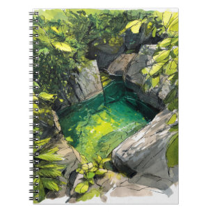 Cuaderno Bloc de notas de la jungla secreta