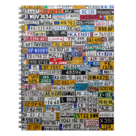 Cuaderno bloc de notas de la matrícula