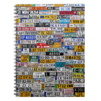 Cuaderno bloc de notas de la matrícula