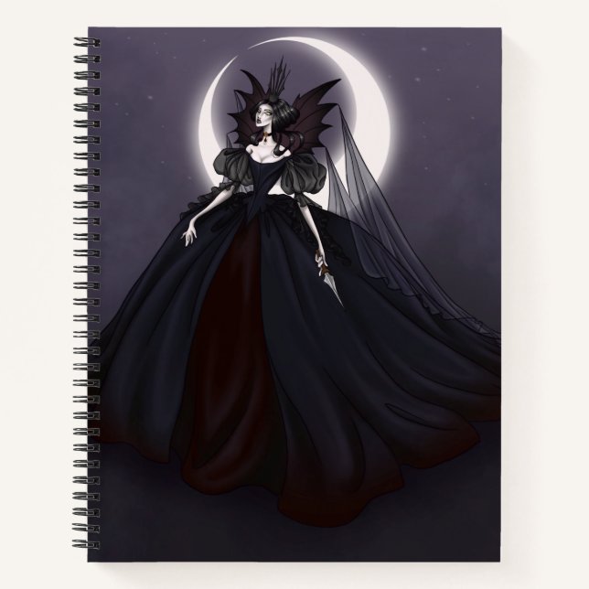 Cuaderno Bloc de notas de la Reina de vampiros (Anverso)