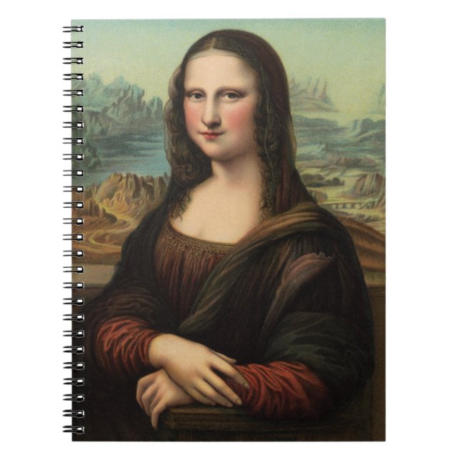 Cuaderno Bloc de notas de la sonrisa de Mona Lisa (Frente)