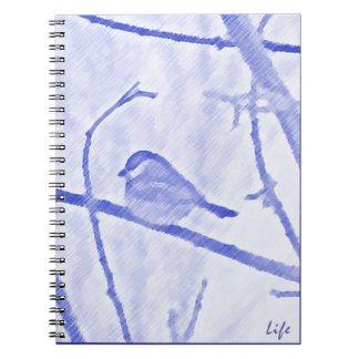 Cuaderno Bloc de notas de la vida de chickadee