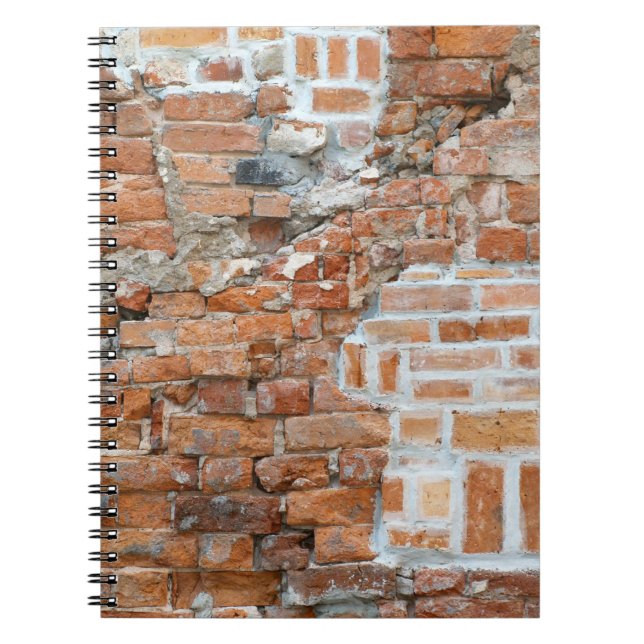 Cuaderno Bloc de notas de ladrillo antiguo (Frente)