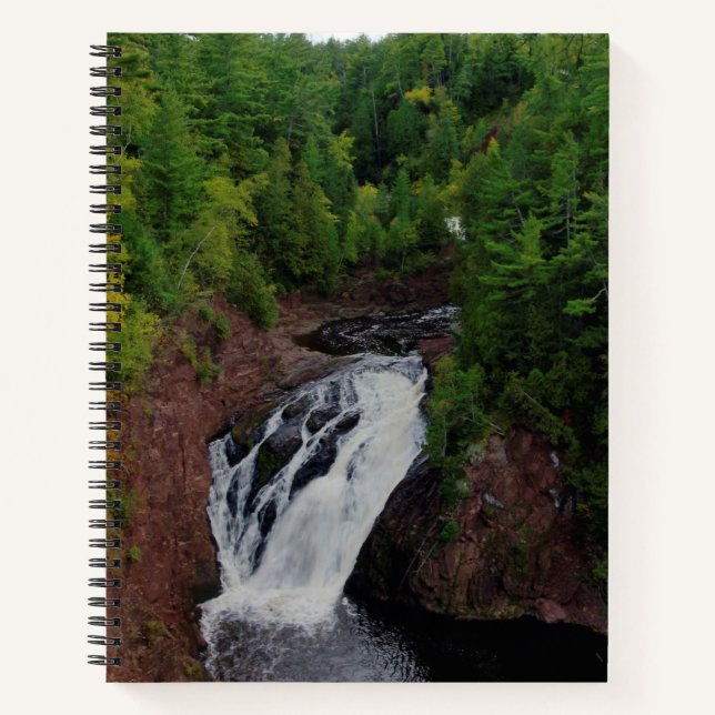 Cuaderno bloc de notas de las cataratas superiores (Anverso)