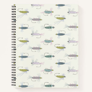 Cuaderno Bloc de notas de las moscas de pesca de mosca vola