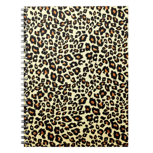 Cuaderno Bloc de notas de Leopard Print Journal (Frente)