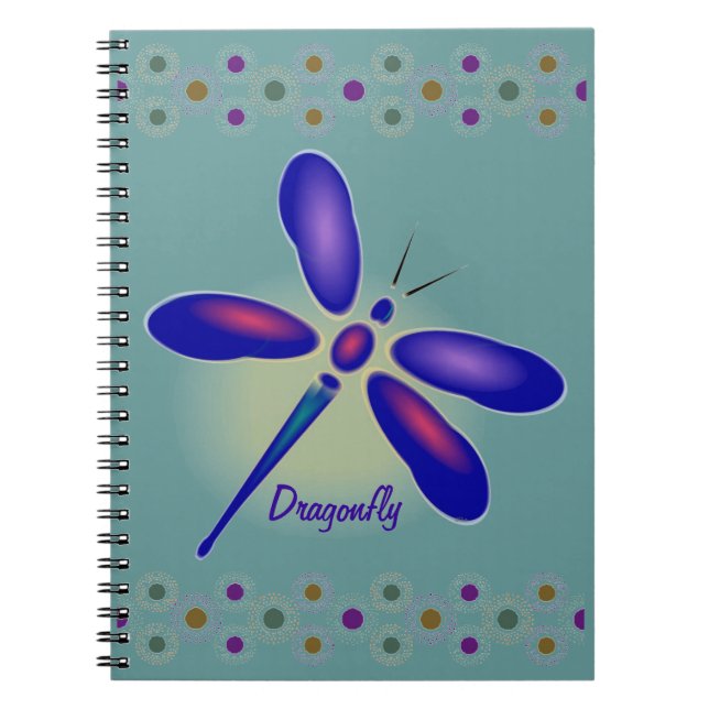 Cuaderno Bloc de notas de libélula (Frente)