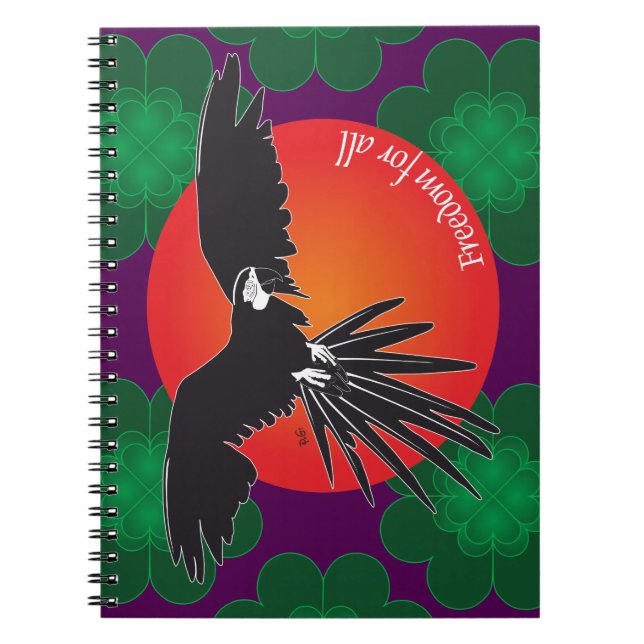 Cuaderno Bloc de notas de libertad (Frente)