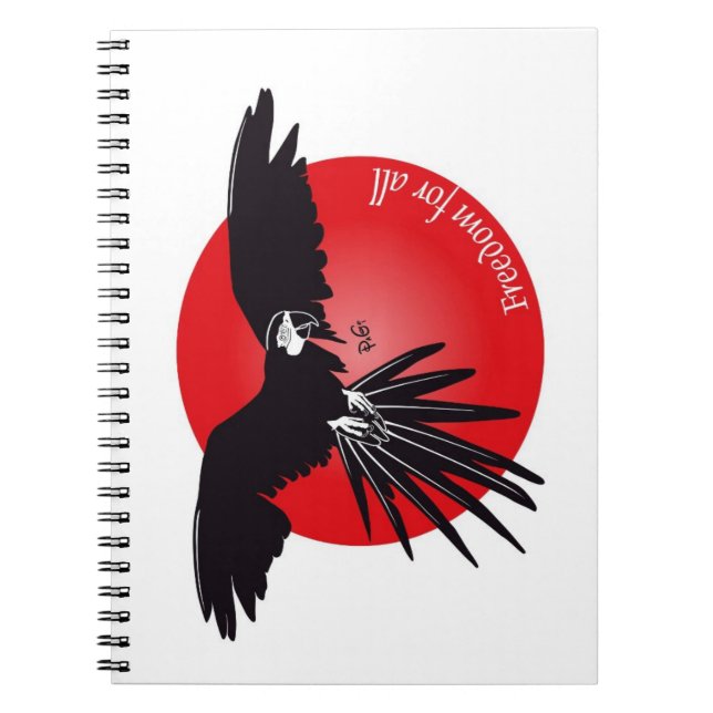 Cuaderno Bloc de notas de libertad (Frente)