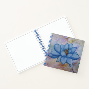 Cuaderno bloc de notas de lirio de agua