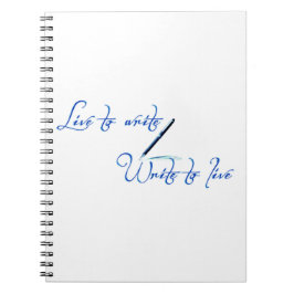 Cuaderno Bloc de notas de Live to Write