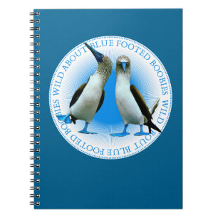 Cuaderno Bloc de notas de los Boobies con pies azules en la