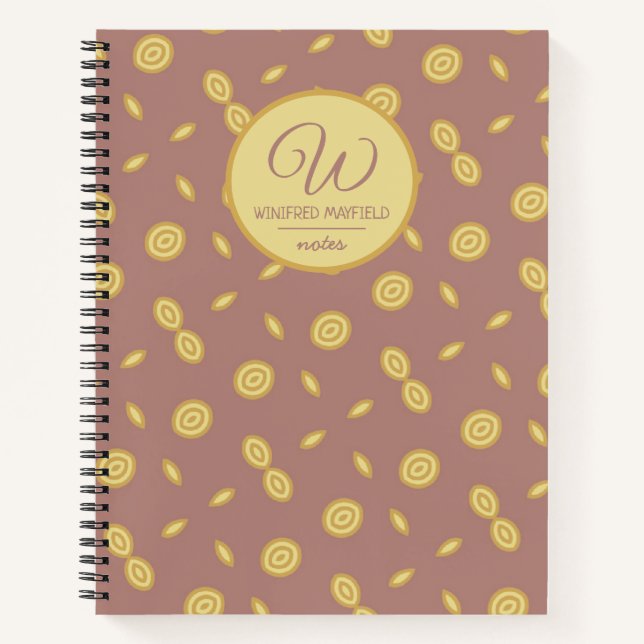 Cuaderno Bloc de notas de los círculos singulares personali (Anverso)