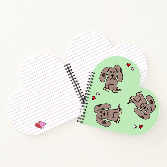Cuaderno bloc de notas de Love Puppies (Interior)
