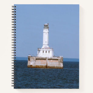 Cuaderno bloc de notas de luz de arrecife gris