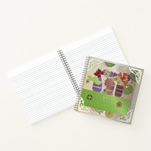 Cuaderno Bloc de notas de Mah Jongg Green Table