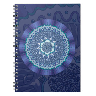 Cuaderno Bloc de notas de Mandala de agua