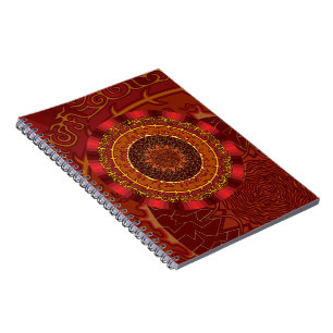 Cuaderno Bloc de notas de Mandala de fuego