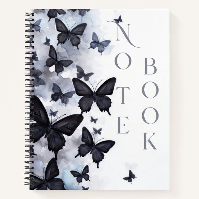 Cuaderno bloc de notas de mariposa (Anverso)