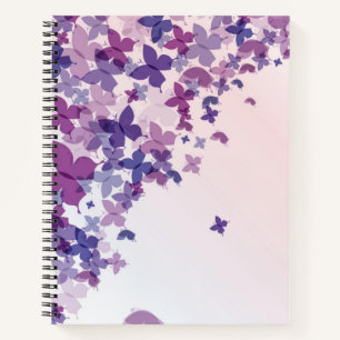 Cuaderno bloc de notas de mariposas