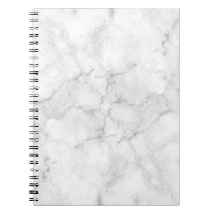 Cuaderno Bloc de notas de mármol blanco