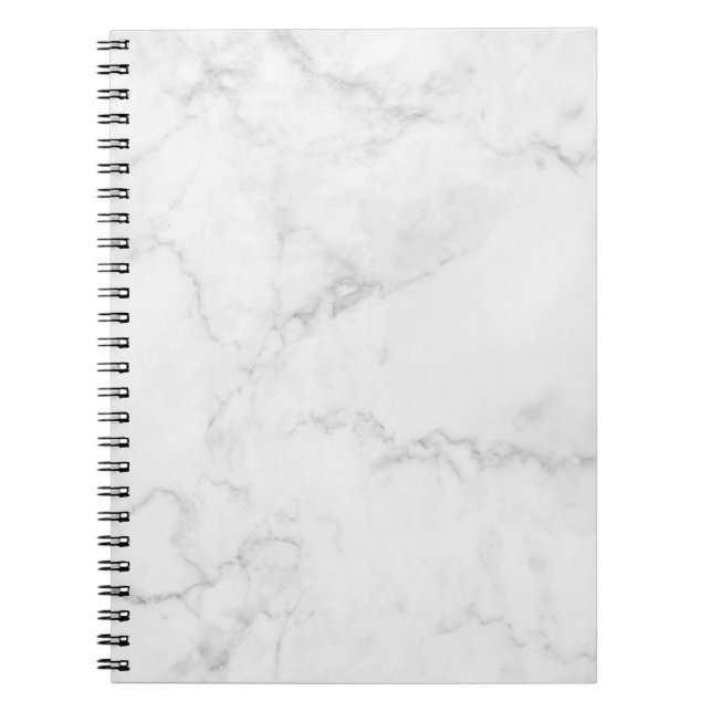 Cuaderno Bloc de notas de mármol blanco (Frente)