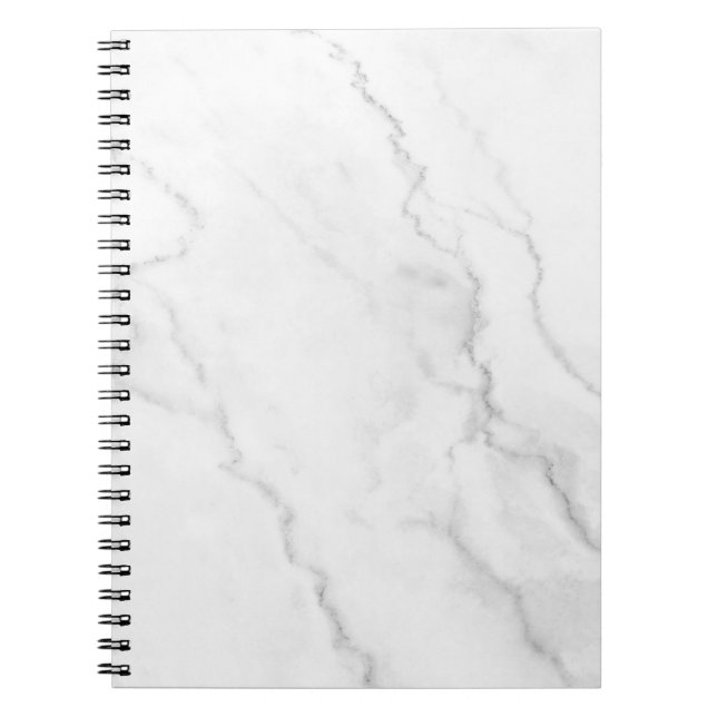 Cuaderno Bloc de notas de mármol blanco (Frente)