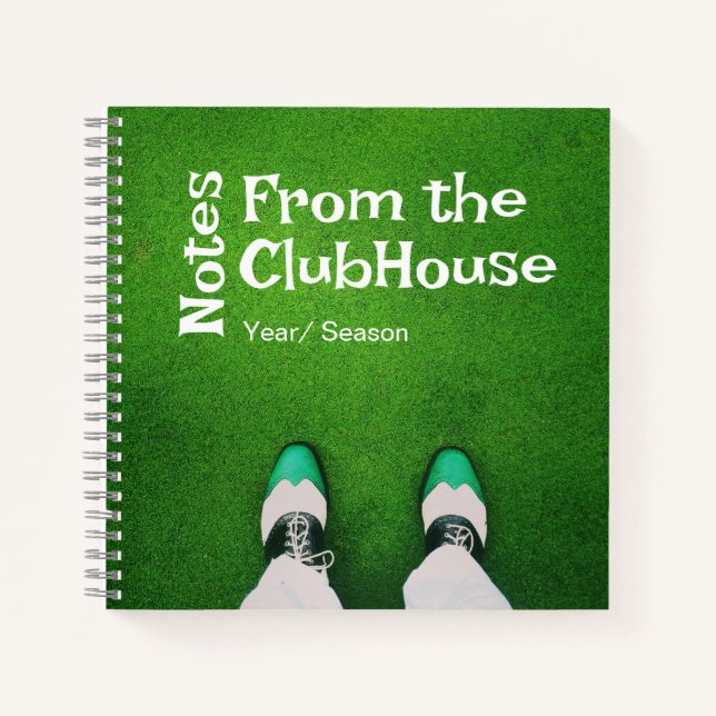 Cuaderno Bloc de notas de memoria de golf personal (Anverso)