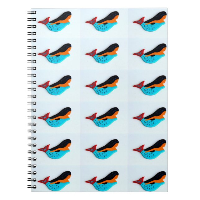Cuaderno bloc de notas de mermaid azul (Frente)
